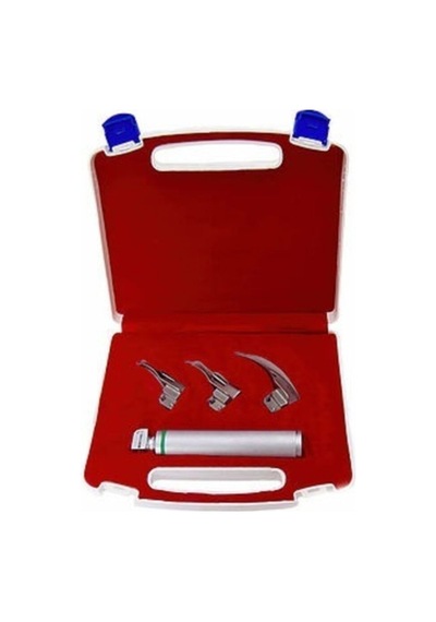 Laringoskop 3 Blade Macintosh Eğri Blade 3 Bıçaklı Laringaskop Set