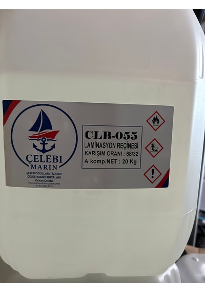 Çelebi Marin Epoksi Laminasyon Reçinesi Elyaf Reçinesi Ahşap Fiber Tekneler İçin 2/1 Karışımlı 30 Kg