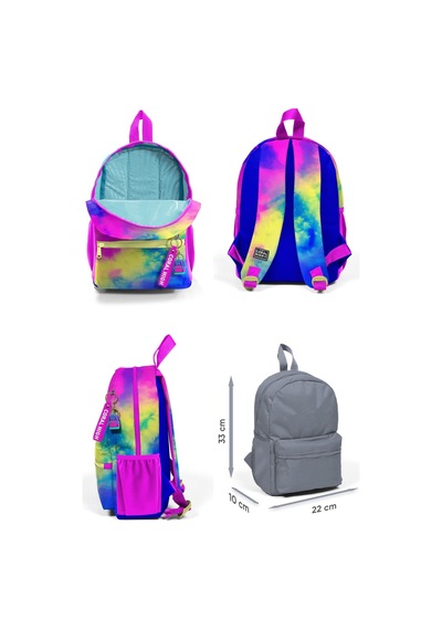 Coral High Renkli Batik Mini Yuva Sırt Çantası - Kız Çocuk