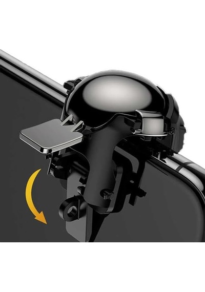Pubg Tetik Mobil Game Oyun Kontrol Aparatı Gamepad 01 Siyah Abanoz - Beyaz