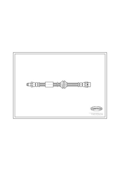 CORTECO 19032839 Fren Hortumu Arka Mini R50 R53 Cooper 01- 415Mm