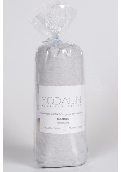 Aç-tak Lastikli Tek Kişilik Çarşaf 160x200+30 Cm Polycotton Matriss Serisi Açık Gri