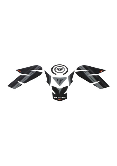 GP Kompozit Yamaha MT-09 2013-2016 Uyumlu Tank Pad Seti Siyah