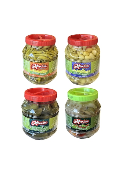 Mevsim Turşu Biber-salata-karışık 1350 Gr 4 Lü Karma Koli