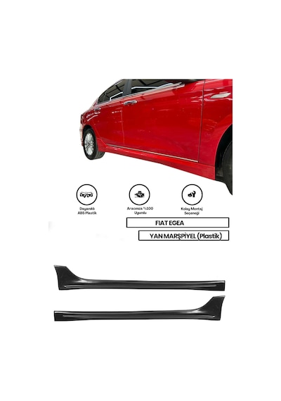 Fiat Egea Yan Marşiyel Çift Plastik
