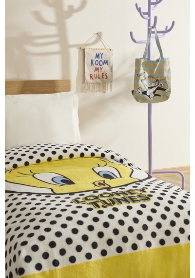 Karaca Home Tweety Tek Kişilik Battaniye Sarı Sarı
