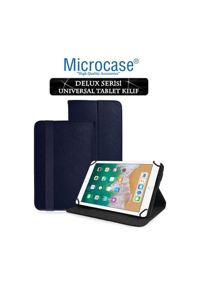Apple Uyumlu iPad 9.7 2018 Delüx Serisi Universal Standlı Deri Kılıf + Nano