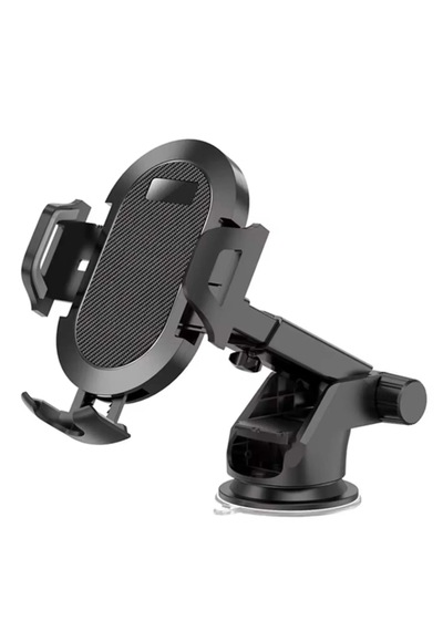 Powermaster Dx-604 Ayarlanabilir Teleskopik Araç - Kamyon Uyumlu Telefon Tutucu Siyah