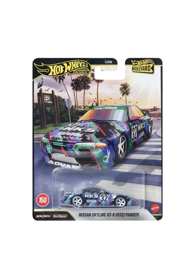 Hot Wheels Premium Boulevard Nissan Skyline Gt-r R32 Pandem Hks 1:64 Metal Model Araba No:150 Mavi