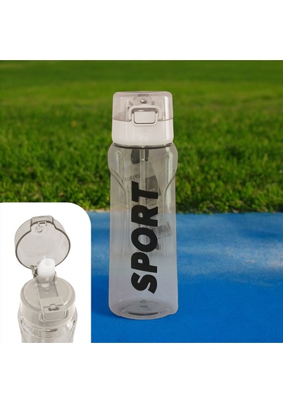 Sporcu Matarası Pipetli 700ml Solo Tp706 Gri
