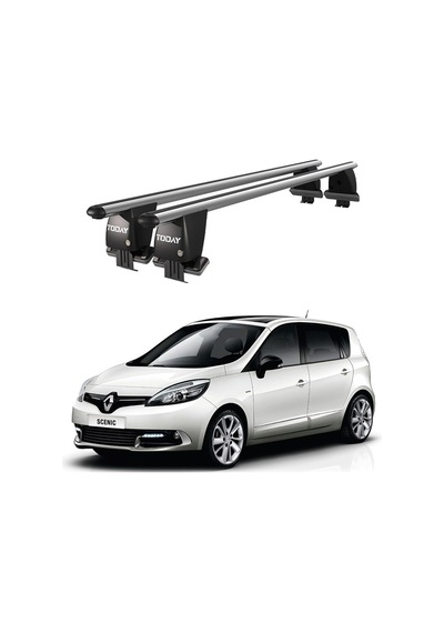 Royal Renault Grand Scenic 2013-2016 Uyumlu Gri Kilitli Ara Atkı Port Bagaj Tavan Barı