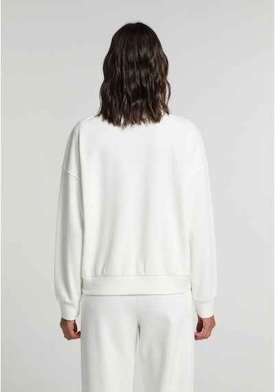 Colin's Colins Regular Fit Fermuarlı Düz Kadın Beyaz Sweatshirt Cl1080743 Q1.v2 Ofw