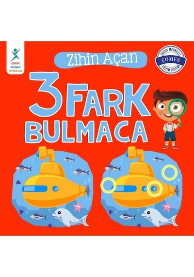 Zihin Açan 3 Fark Bulmaca- Çocuk Gelişimi Yayınları