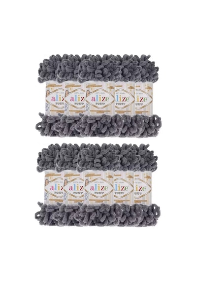 Alize Puffy Puffy 87 İplik - 10 Adet Peluş 238935389