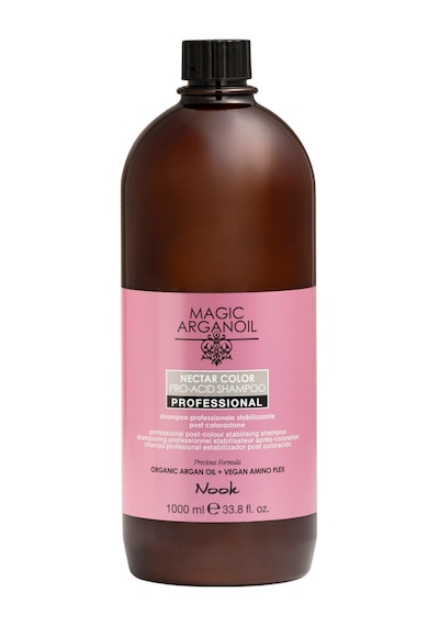 Nook Nectar Color Pro-acid Boyalı Saçlar İçin Argan Yağlı, Renk Koruyucu Şampuan 1000ml Zayıf - Yıpranmış