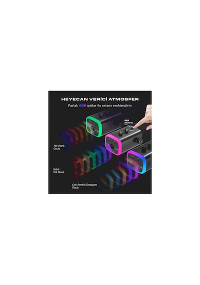 Fifine Am8 Xlr Usb Rgb Dinamik Bilgisayar Oyuncu Yayıncı Mikrofon