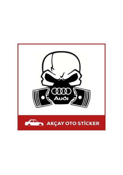 Audi Sticker Audi Kuru Kafa Sticker Kuru Kafa Audi Araç Sticker