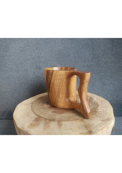 Ceviz Ağacı Kuksa Bardak K1704 Çok Renkli