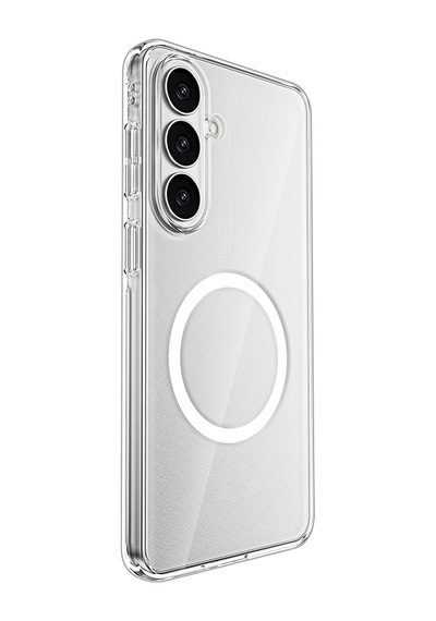 Galaxy S26 Plus Uyumlu Kılıf M-safe Şarj Özellikli Transparan Sert Pc Wlons Pita Kapak Şeffaf Şeffaf
