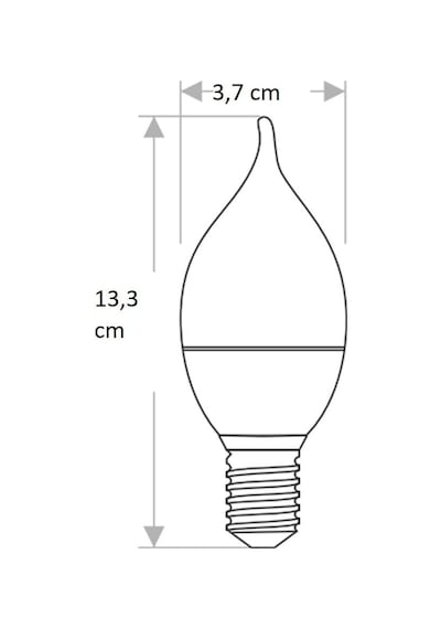 CT-4080 7W/3200K LED KIVRIK BUJİ AMPUL (GÜNIŞIĞI-6ADET) CATA
