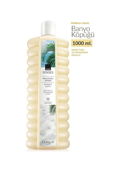 Senses Maldives Sands Deniz Tuzu Ve Frangipani Kokulu Banyo Köpüğü 1lt Fresh