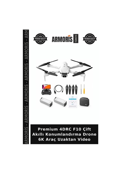 Premium 4drc F10 Çift Akıllı Konumlandırma Drone 6k Araç Uzaktan Video