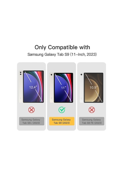 Samsung Galaxy Tab S9 Fe Sm-x510 X516 X518 Kılıf 10.9" Uyumlu Kılıf Akıllı Smart Standlı Kapaklı Kılıf