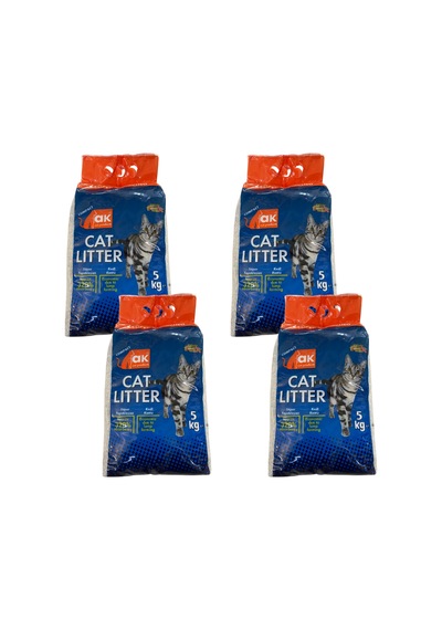 Akkum Marsilya Sabunu Kokulu İnce Taneli Kedi Kumu 4 x 5 KG
