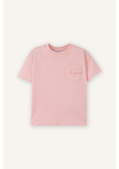 Defacto Cepli Pembe Kız Bebek T-shirt B7543a5/pn636 Pembe