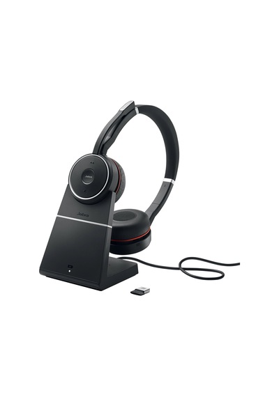Jabra Evolve 75 Duo Şarj Üniteli USB NC Kablosuz Kulak Üstü Kulaklık