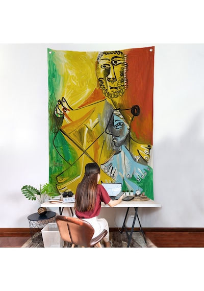 Pablo Picasso - Adam Ve Çocuk Duvar Örtüsü - Homme Et Enfant-7328