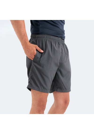 Slazenger RABI 2 li Set Erkek Cepli Deniz Şortu Koyu Gri - Lacivert Mayo