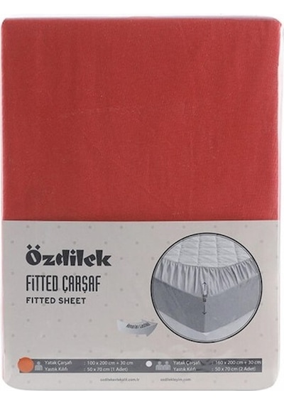 Özdilek Fıtted Yastıklı Çarşaf 100x200+30 K.mercan