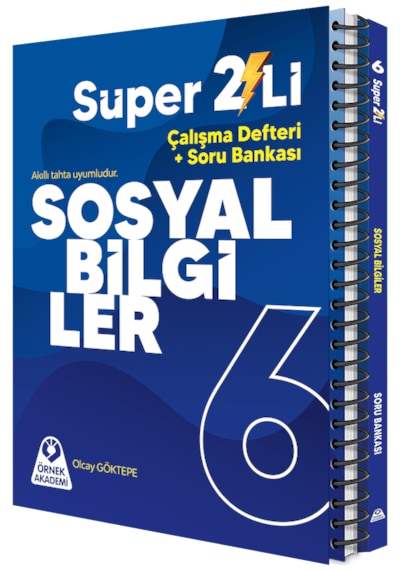 6. Sınıf Süper İkili Sosyal Bilgiler Seti Örnek Akademi