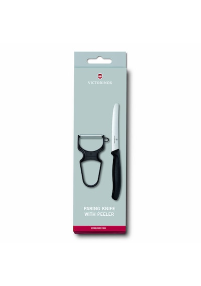 English Home Victorinox Soyacak ve Sofra Bıçağı Seti 2 Parça Siyah