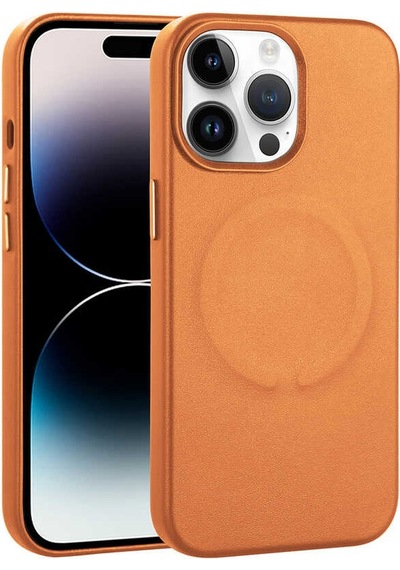 Apple Uyumlu iPhone 14 Pro Max Pu Deri Magsafe Wireless Şarj Özellikli Zore Derix Kapak