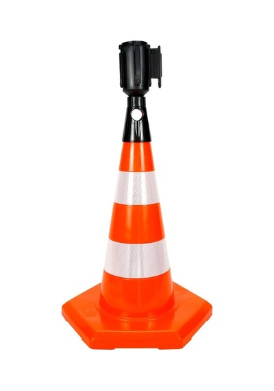 İleri Trafik Pvc Trafik Konisi 50 CM Reflektifli 6 Kenar Trafik Dubası