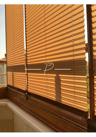Rendecioğlutekstil Plise Perde Cam Balkon Akordiyon Perde Sistemleri 11 Renk Seçeneği 100 X 120 Gri Genel