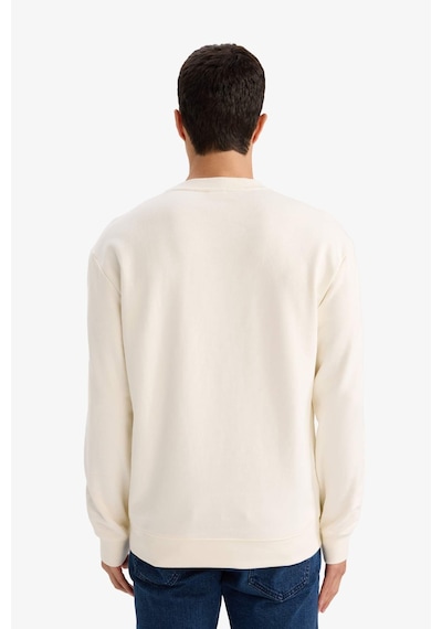 Defacto %100 Pamuk Basic Sweatshirt E8339ax26sper100 Ekru-er100