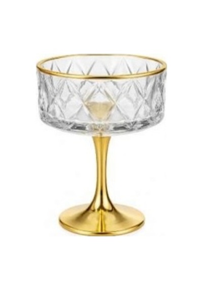 Round Metal Ayaklı Sunumluk 6 Lı Gold Altın