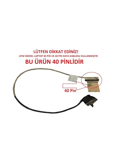 Toshiba Uyumlu Dd0Blilc000 Notebook Lcd Data Kablosu, 40Pin Versiyon