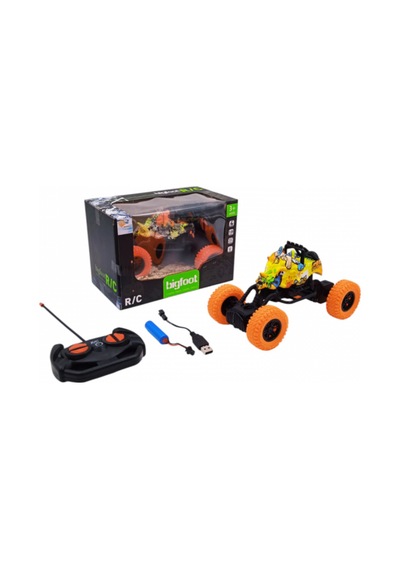 Uzaktan Kumandalı Şarjlı Off-road Canavar Araba 2.4 Ghz Güçlü Süspansiyonlu Sarı