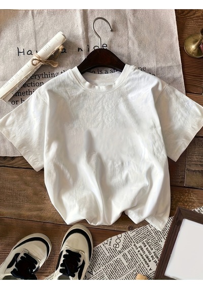 Uyguntarz Unisex Şehir Manzaralı Vangogh Baskılı Oversize Tişört Beyaz