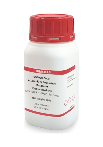 Kimyalab Alüminyum Potasyum Sülfat Dodekahidrat 500 G