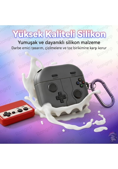 Gamepad-design Samsung Galaxy Buds 4 Pro/buds 4 İçin Kılıf Darbe Emici Köşe Korumalı Galaxy B