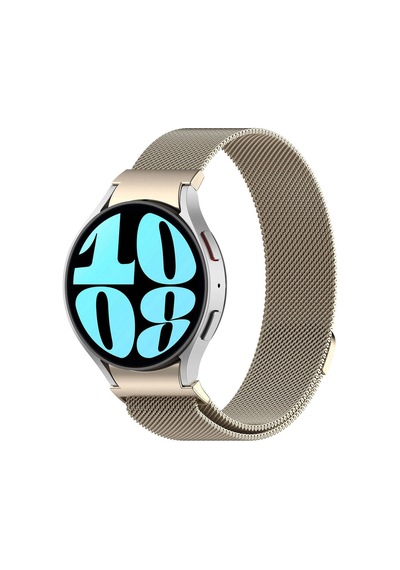 Galaxy Watch 6 40mm Uyumlu Krd-01 Metal Rhn Kordon Gri