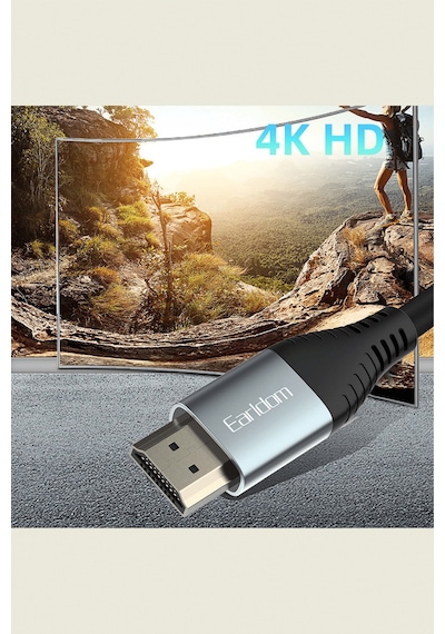 Fuchsia 4k Hdmı Kablo 5m 18 Gbps Hdmı 2 0 1 4 V Görüntü Aktarım Kablosu