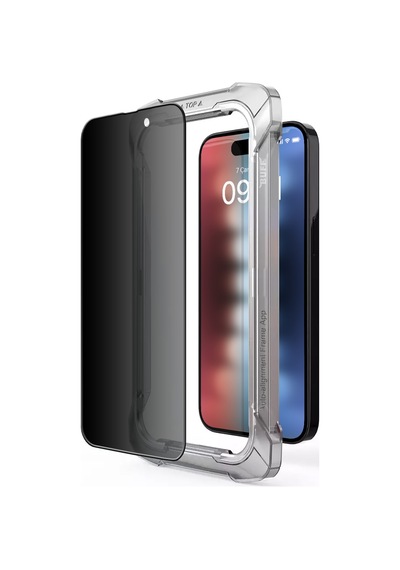 Buff Apple iPhone 15 Uyumlu 5d Privacy Ekran Koruyucu