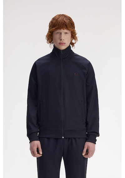 Fred Perry J5557 Contrast Tape Track Erkek Ceket Lacivert