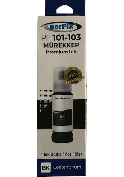 Perfıx Pf T103bk Siyah Şişeli Mürekkep 70 Ml